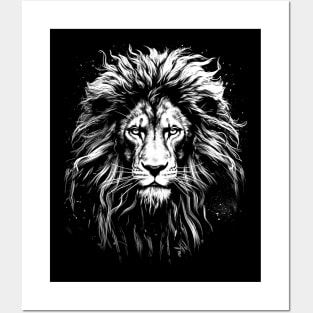 Fierce lion head Strong African Cat Posters and Art